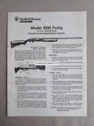 Manual/Anleitung, Smith & Wesson, Model 3000 Pump