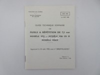 Anleitung / Manual, Fusils a Répétition de 7,5mm, "MAS", Model 1936 / 1936-51