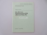 Anleitung / Reglement, Die Raketenpistole Model 1978, Ausgabe 1988