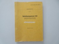 Reglement / Anleitung der Schweizer Armee " Schützenpanzer 63 "