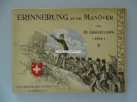 Original Büchlein, Erinnerung an die Herbstmanöver des III. Armeekorps 1900