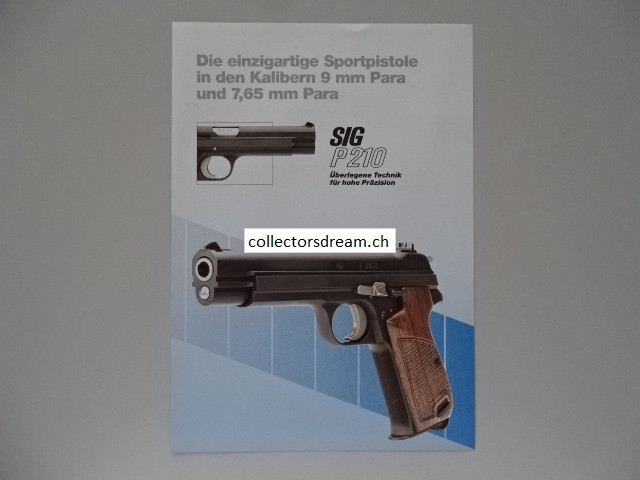 SIG Prospektblatt  SIG P 210 von 1994