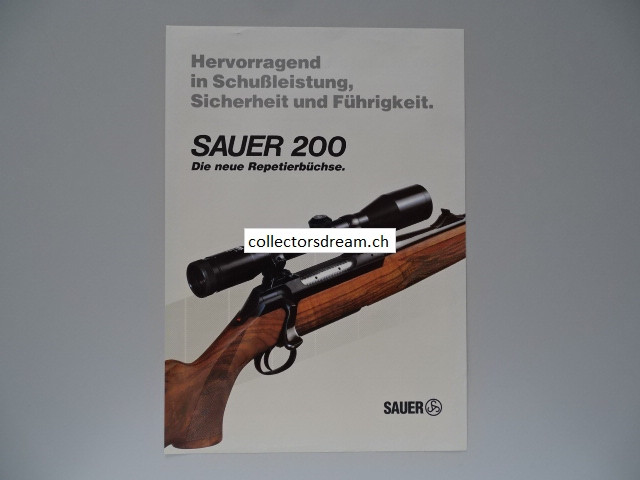 Werksblatt Sauer 200 Ausgabe von 1985