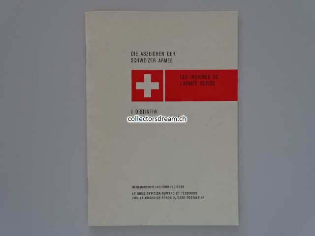 Büchlein, Uniformen und Abzeichen der schweizerischen Armee, Ausgabe von 1976