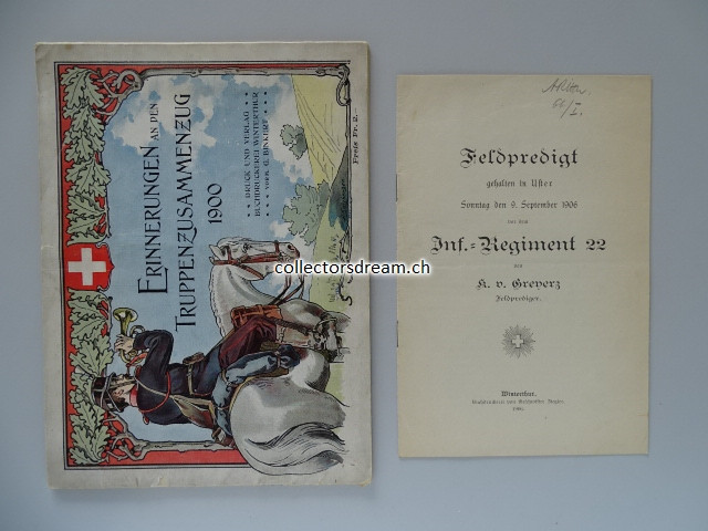 Büchlein - Album Erinnerungen an den Truppenzusammenzug 1900