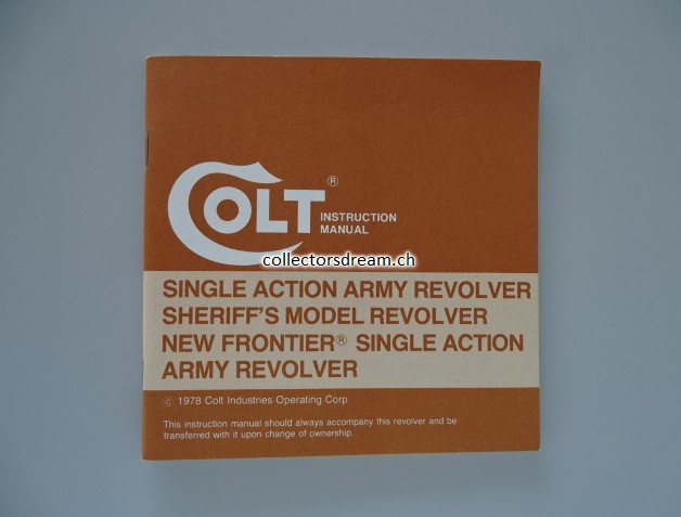 Anleitung / Manual SAA Single Action Army Revolver