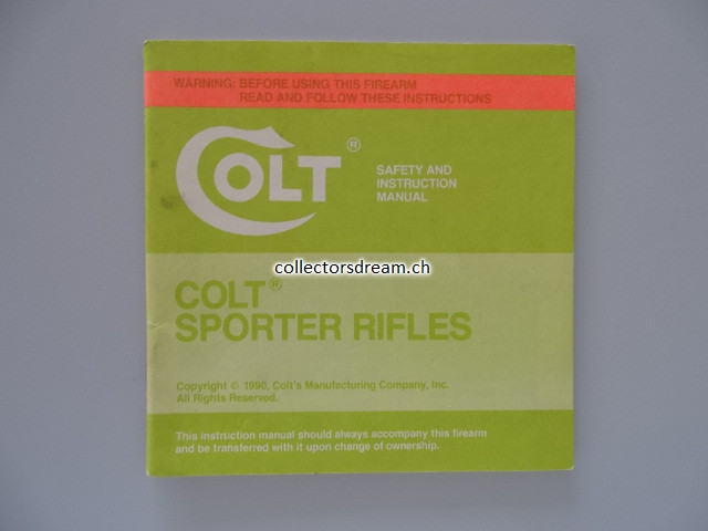 Anleitung / Manual Colt Model Sporter Rifles (AR15)