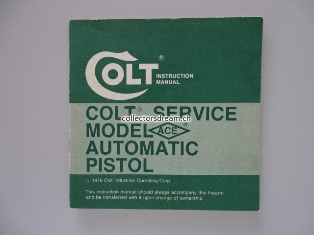 Anleitung / Manual Colt Model ACE