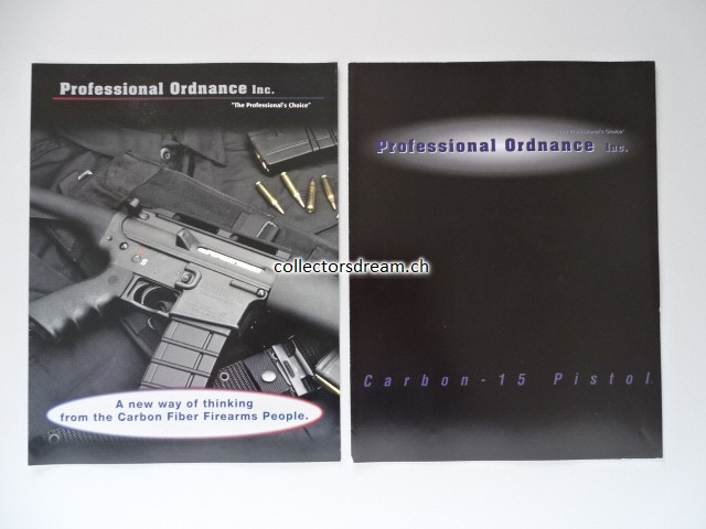 Professional Ordnance Inc. Faltprospekte 1997/1999