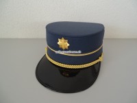Schirmmütze Zoll, 1970/80-er Jahre, blauer Stoff
