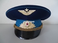 Mütze / Schirmmütze UDSSR / Sowjetunion Luftwaffe 1980-er Jahre. Grösse 55