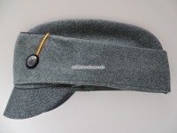 Feldmütze "Schiffli" Ord. 1949 Leutnant, rauer Feldstoff