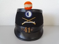 Tschako / Käppi, Ord. 1898, Infanterie - Schützen, Bat. 41, Kanton Luzern