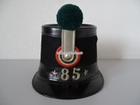 Tschako Ordonnanz 1861 Infanterie Bat. 85 Glarus