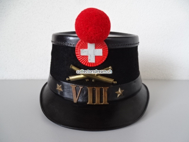 Käppi / Tschako, Ord. 1869/75, Parkartillerie römisch VIII