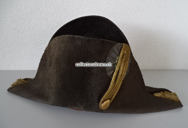 Zweispitz Offiziershut (Bicorne) cantonal Vaud / Waadt