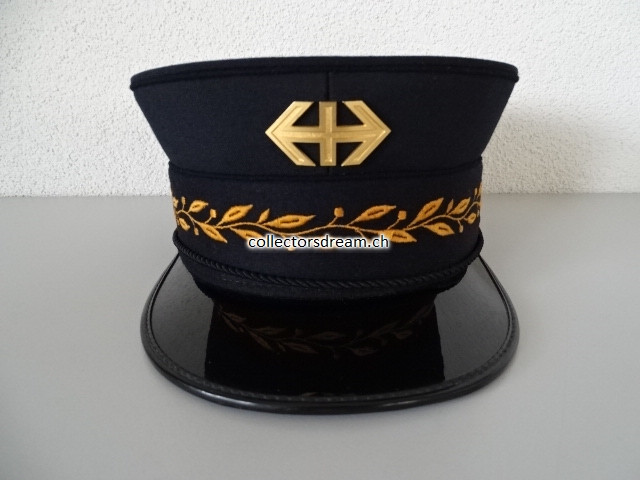 SBB - CFF - FFS Dienstmütze eines Bahnhofvorstandes oder dessen Stv. Grösse - Taille 54