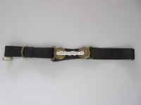Artillerie Ledergurt zu Säbel Ordonnanz um 1850
