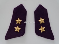 Kragenspiegel Oberleutnant Ord. 1940, violett, Justiz Offizier