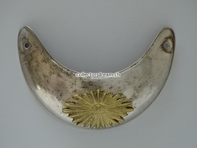 Hausse-col Halskragen kant. Ordonnanz um 1830 Infanterie Offizier Genf / Genève