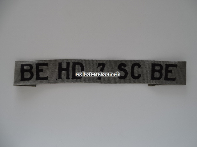 Armbinde Arbeitskompanie "BE HD 7 SC BE" Ord. 1940