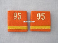 Offiziers Schlaufen, Major, Bat.95, Territorialtruppen