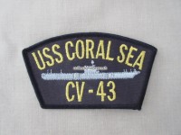 Stoffabzeichen, USS Coral Sea CV-43