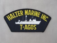 Stoffabzeichen, USS Halter Marine Inc. T-Agos