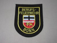 Stoffabzeichen Berufsfeuerwehr Bonn, gelbe Schrift