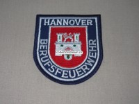 Stoffabzeichen Berufsfeuerwehr Hannover, weisse Schrift