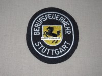 Stoffabzeichen Berufsfeuerwehr Stuttgart, weisse Schrift