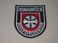 Stoffabzeichen Berufsfeuerwehr Osnabrück, weisse Schrift