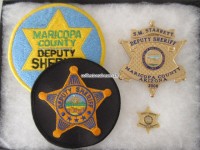 Metall Badge, Deputy Sheriff "S.M. Starrett", Maricopa County, Arizona