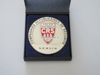 Gedenkmedaille aus Metall, Police National CRS