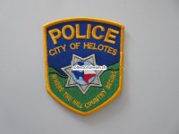 Police Stoffabzeichen, City of Helotes Texas 