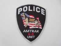 Stoffabzeichen / Patch, Police Amtrak K-9 Unit