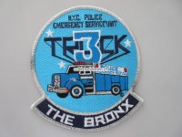 Stoffabzeichen/Patch, N.Y.P.D. Police Emergency Service, Truck 3, The Bronx
