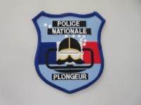 Stoffabzeichen/Patch, Police National, Frankreich, Plongeur (Polizeitaucher)