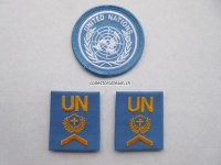 Unteroffiziers Schulterschlaufen Paar, UN / Peace Keeping, Wachtmeister