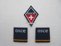 Offiziers Schlaufen und ein Kragenspiegel, Leutnant " OSCE "