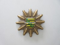 Mützenabzeichen, Polizei Sachsen, BRD