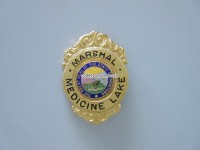 Metall Badge, Marshal, Medicine Lake, Montana