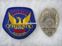 Metall Badge, Officer, Municipal Security City of Phoenix, Arizona