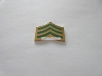 Police Pin " Sergeant Chevron " gold-grün