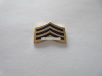 Police Pin " Sergeant Chevron " gold-blau