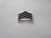 Police Pin " Sergeant Chevron " nickel-blau