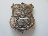 älteres Metallabzeichen " Hartford Police "