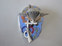 Metallabzeichen Militär " 1er RCP " CBI, Insigne militaire