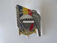 Metallabzeichen Militär " 1988 EPERVIER ", Insigne militaire