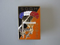 Metallabzeichen Militär " SOGH BOMAP ", Insigne militaire